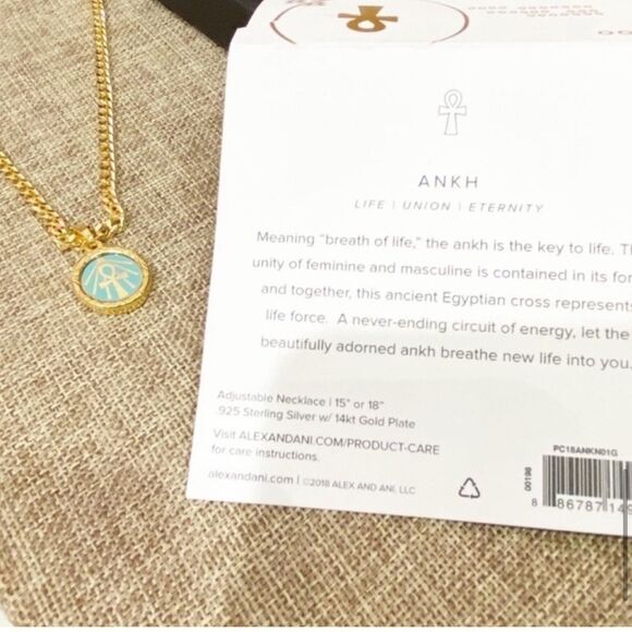 Alex and Ani Color Infusion 18" Ankh Necklace - Picture 12 of 15